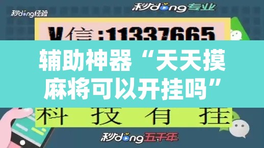 辅助神器“天天摸麻将可以开挂吗”(透视挂)辅助透视教程