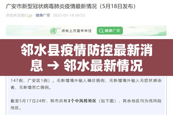 邻水县疫情防控最新消息 → 邻水最新情况 邻水县疫情防控最新消息 → 邻水最新情况