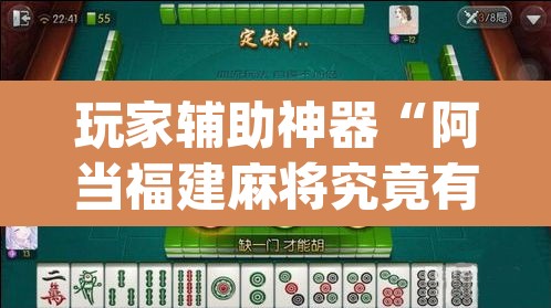 玩家辅助神器“阿当福建麻将究竟有没有挂”(透视)其实确实有挂
