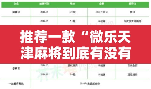推荐一款“微乐天津麻将到底有没有挂”开挂辅助脚本+详细开挂安装教程