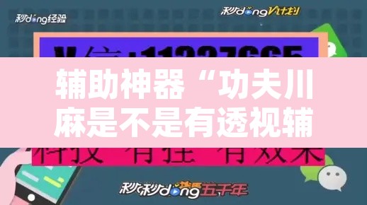 辅助神器“功夫川麻是不是有透视辅助挂”开挂辅助脚本+详细开挂安装教程
