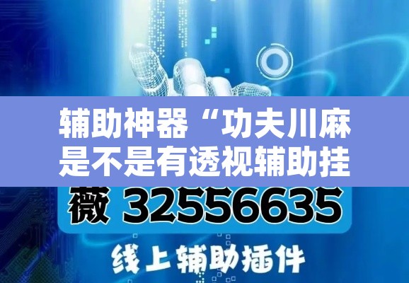 辅助神器“功夫川麻是不是有透视辅助挂”开挂辅助脚本+详细开挂安装教程