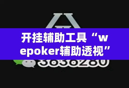 开挂辅助工具“wepoker辅助透视”其实确实有挂