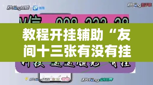 教程开挂辅助“友间十三张有没有挂”(透视挂)辅助透视教程