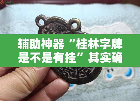 辅助神器“桂林字牌是不是有挂”其实确实有挂