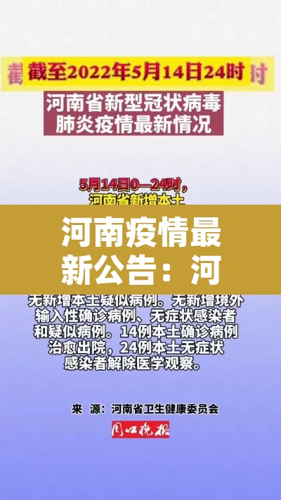 河南疫情最新公告：河南疫情最新详情公布