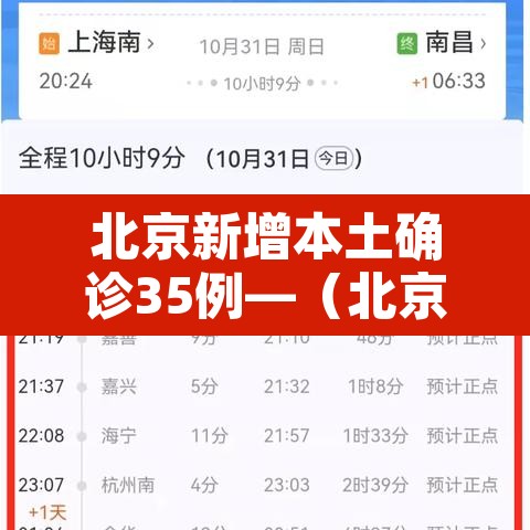 北京新增本土确诊35例—(北京新增5例本土确诊病例轨迹) 北京新增本土确诊35例—(北京新增5例本土确诊病例轨迹)