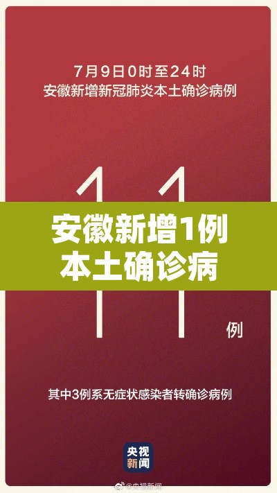 安徽新增1例本土确诊病例›安徽新增一例新冠肺炎确诊病例 安徽新增1例本土确诊病例›安徽新增一例新冠肺炎确诊病例