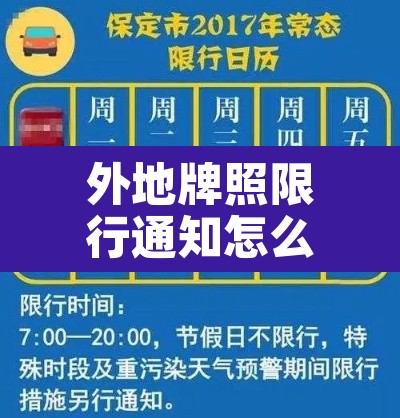 外地牌照限行通知怎么写—(外地牌照限行通知怎么写范文) 外地牌照限行通知怎么写—(外地牌照限行通知怎么写范文)