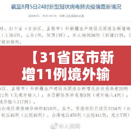 【31省区市新增11例境外输入,31省新增11例境外输入确】