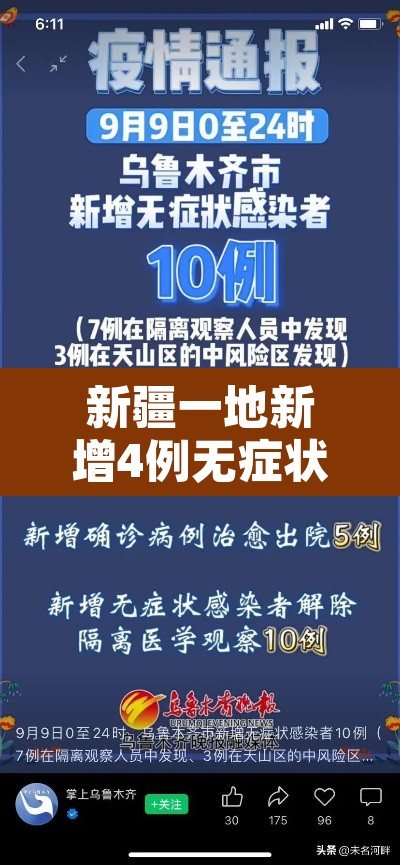 新疆一地新增4例无症状—（新疆新增3例本土无症状）