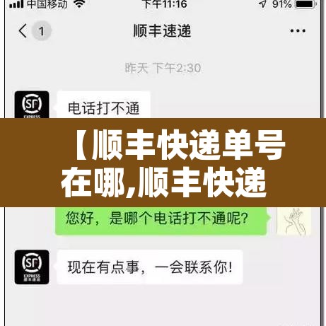 【顺丰快递单号在哪,顺丰快递号码多少查询】 【顺丰快递单号在哪,顺丰快递号码多少查询】