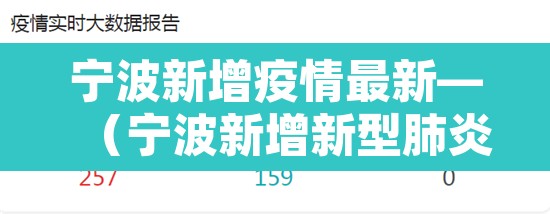 宁波新增疫情最新—（宁波新增新型肺炎疫情）