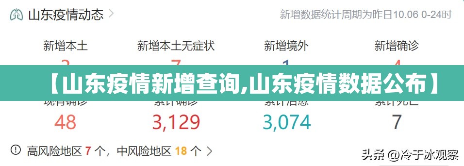 【山东疫情新增查询,山东疫情数据公布】