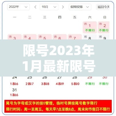 限号2023年1月最新限号时间表—（20201231限号）