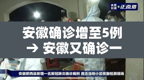 安徽确诊增至5例 → 安徽又确诊一例