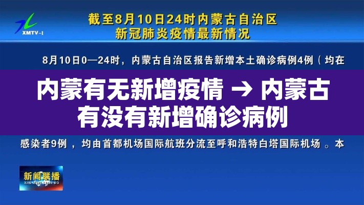 内蒙有无新增疫情 → 内蒙古有没有新增确诊病例
