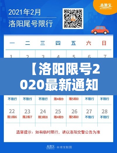 【洛阳限号2020最新通知12月份·洛阳最新限号规定2020年12月】
