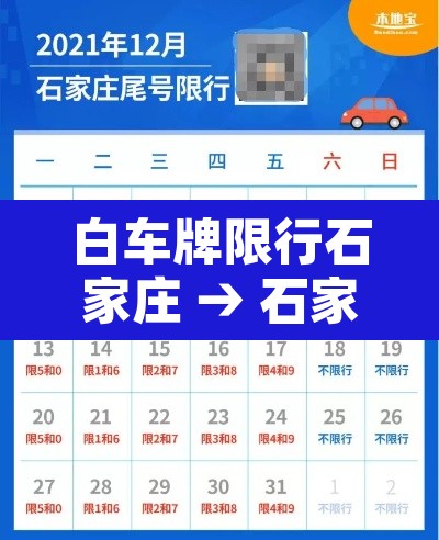 白车牌限行石家庄 → 石家庄车牌限号是怎么限的 白车牌限行石家庄 → 石家庄车牌限号是怎么限的