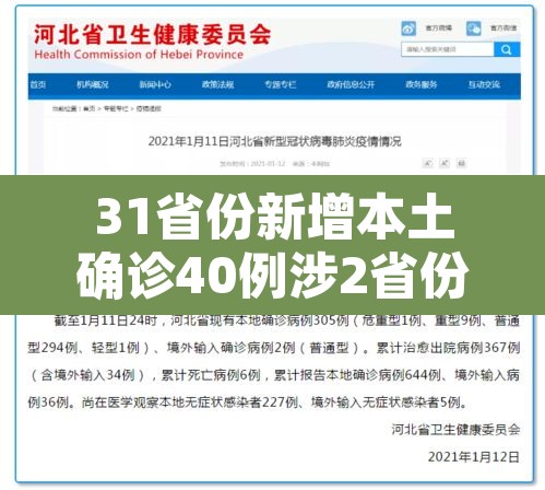 31省份新增本土确诊40例涉2省份：31省新增确诊54例 本土41例