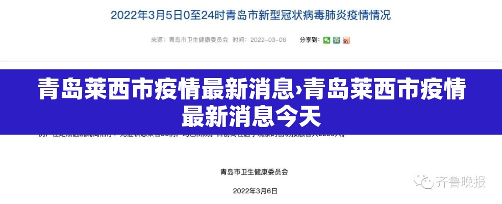 青岛莱西市疫情最新消息›青岛莱西市疫情最新消息今天 青岛莱西市疫情最新消息›青岛莱西市疫情最新消息今天