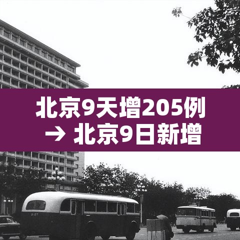 北京9天增205例 → 北京9日新增