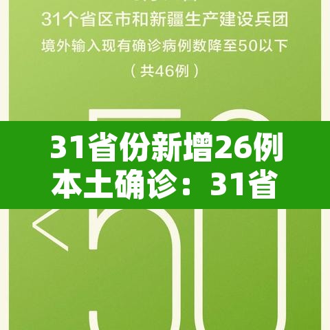 31省份新增26例本土确诊:31省区市新增确诊26例 本土7例 31省份新增26例本土确诊:31省区市新增确诊26例 本土7例