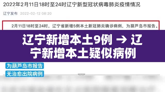 辽宁新增本土9例 → 辽宁新增本土疑似病例 辽宁新增本土9例 → 辽宁新增本土疑似病例