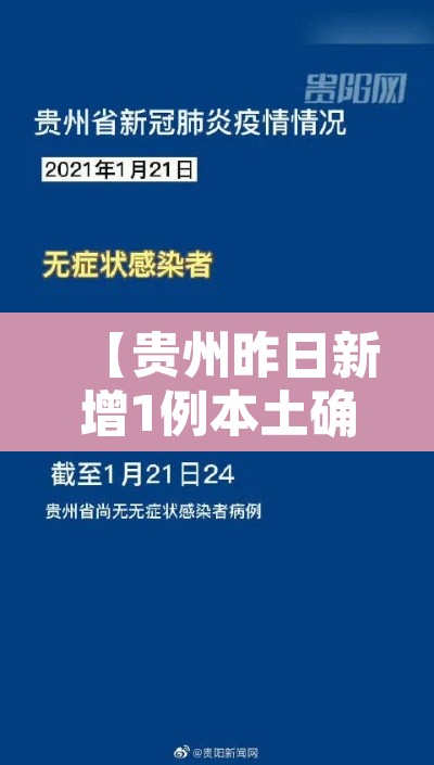 【贵州昨日新增1例本土确诊,贵州昨日新增疫情情况】 【贵州昨日新增1例本土确诊,贵州昨日新增疫情情况】