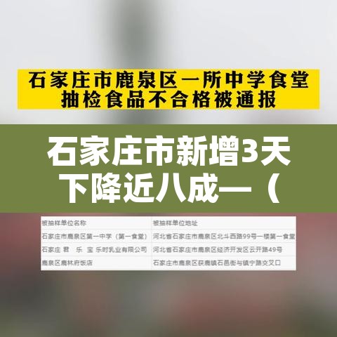 石家庄市新增3天下降近八成—（石家庄新增77）