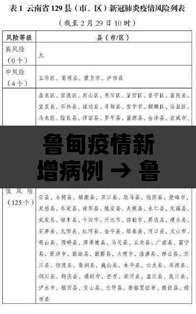鲁甸疫情新增病例 → 鲁甸疫情防控通知