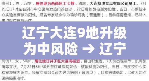 辽宁大连9地升级为中风险 → 辽宁大连一地升为中风险 辽宁大连9地升级为中风险 → 辽宁大连一地升为中风险