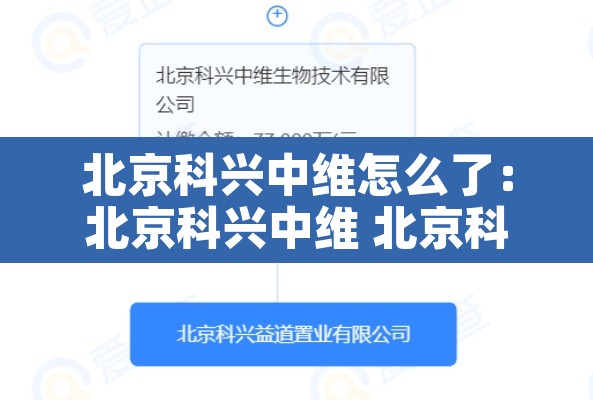 北京科兴中维怎么了：北京科兴中维 北京科兴