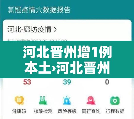 河北晋州增1例本土›河北晋州有多少例病毒感染