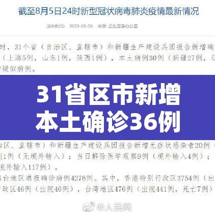 31省区市新增本土确诊36例—(31省区市新增确诊7例 本土3例)