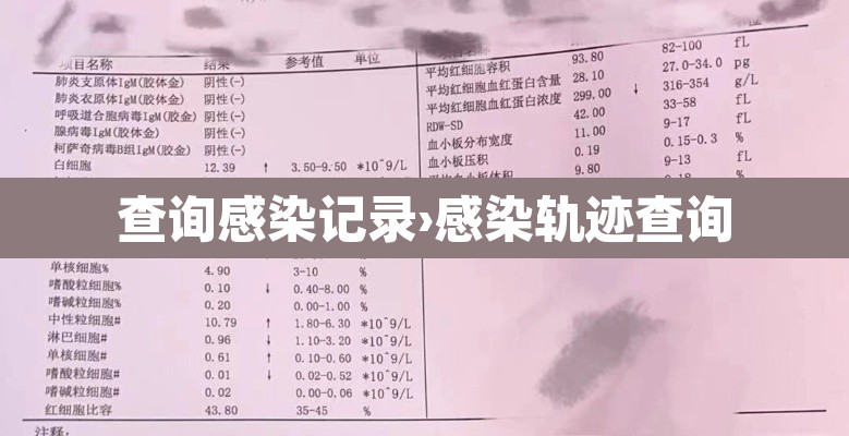 查询感染记录›感染轨迹查询 查询感染记录›感染轨迹查询