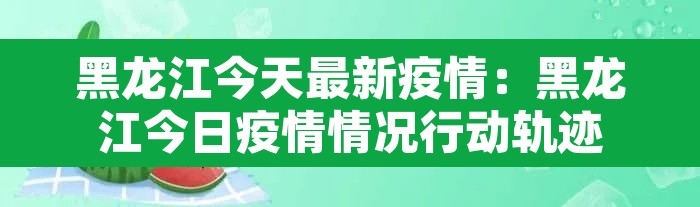 黑龙江今天最新疫情：黑龙江今日疫情情况行动轨迹