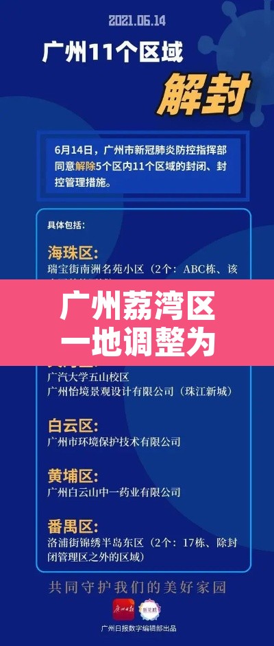广州荔湾区一地调整为中风险地区 → 荔湾区列为中风险区了吗