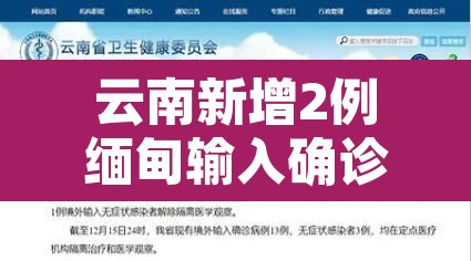 云南新增2例缅甸输入确诊:云南缅甸新冠肺炎 云南新增2例缅甸输入确诊:云南缅甸新冠肺炎