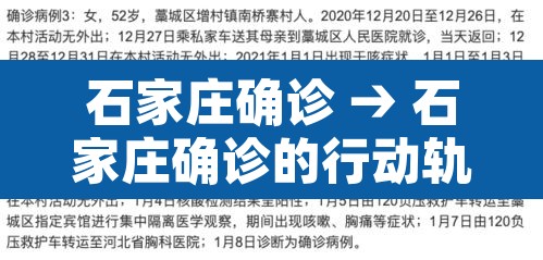 石家庄确诊 → 石家庄确诊的行动轨迹 石家庄确诊 → 石家庄确诊的行动轨迹