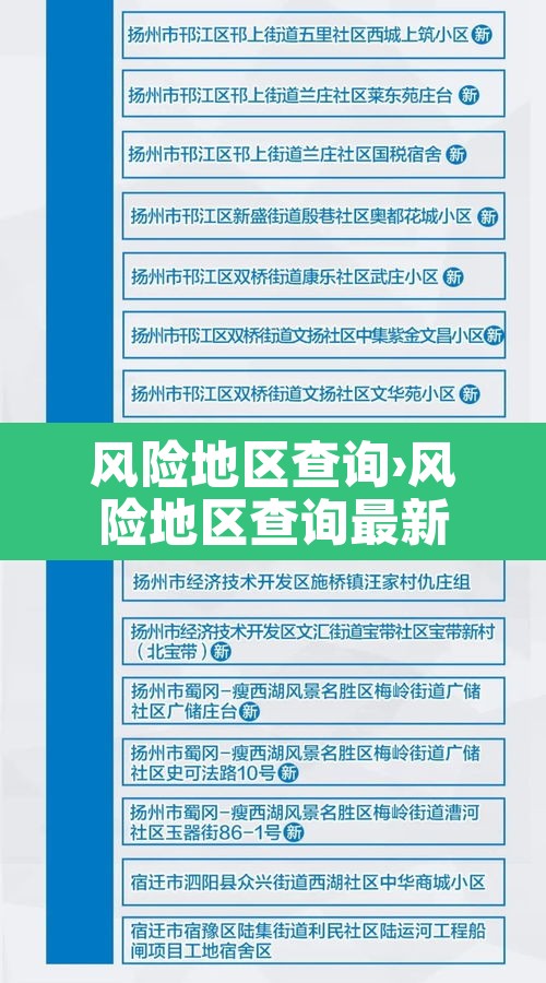 风险地区查询›风险地区查询最新
