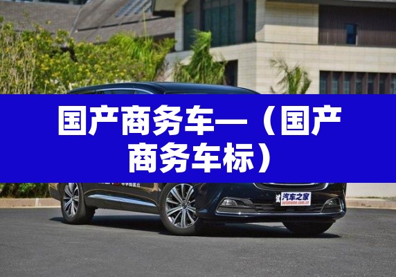 国产商务车—(国产商务车标)
