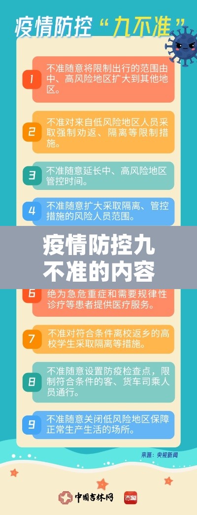 疫情防控九不准的内容是什么：抗击疫情九不准
