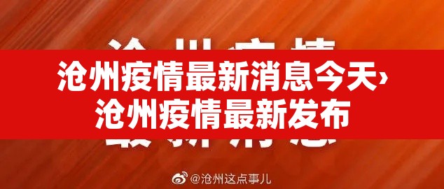 沧州疫情最新消息今天›沧州疫情最新发布