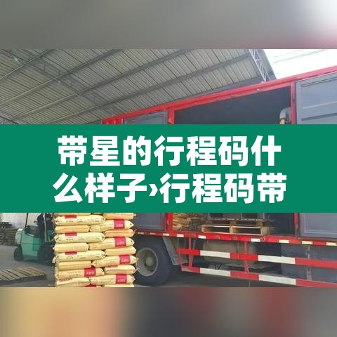 带星的行程码什么样子›行程码带星星什么样