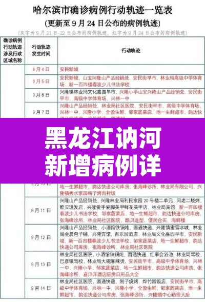 黑龙江讷河新增病例详情 → 讷河市新增病例