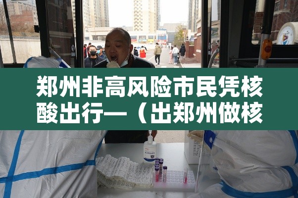 郑州非高风险市民凭核酸出行—(出郑州做核酸检测) 郑州非高风险市民凭核酸出行—(出郑州做核酸检测)