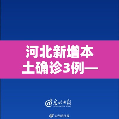 河北新增本土确诊3例—（河北新增本土确诊病例40例）