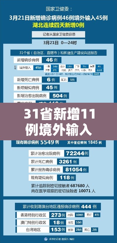 31省新增11例境外输入病例:31省新增11例均为境外输入