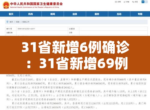 31省新增6例确诊：31省新增69例
